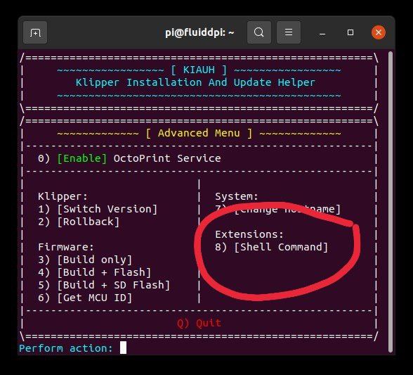 Shell command extension installation